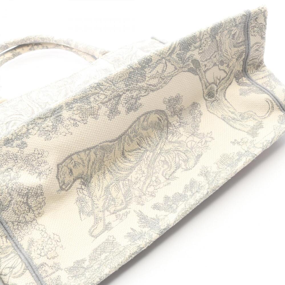 Dior White Bag BOOK Canvas TOTE Gray - Picture 7 of 7